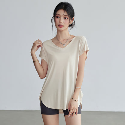Lan Pattern Loose Slimming Look Fitness Clothing
