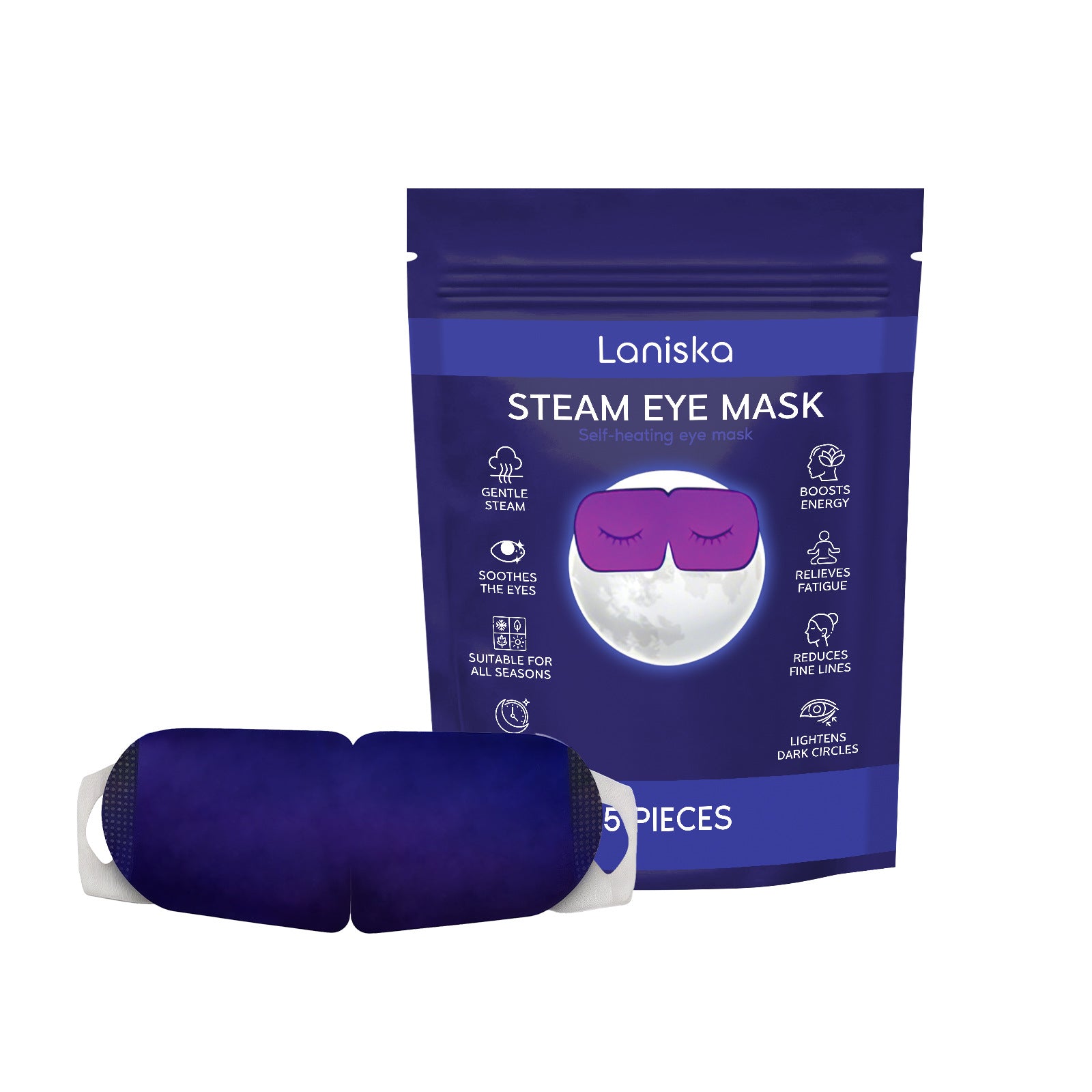 LANISKA Soft Comfort Eye Mask for Daily Care and Night Use