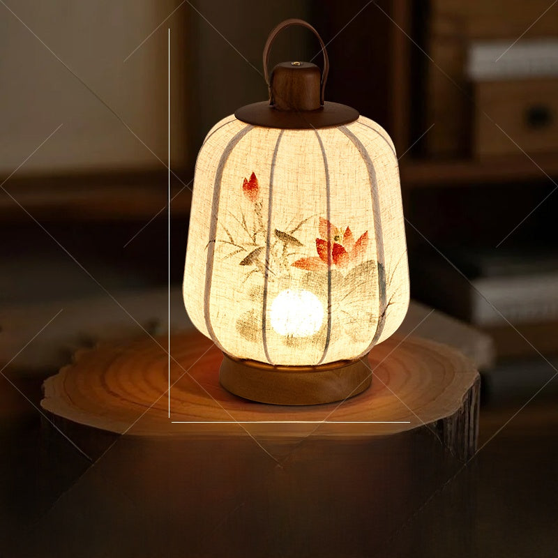 Lantern-style table lamp