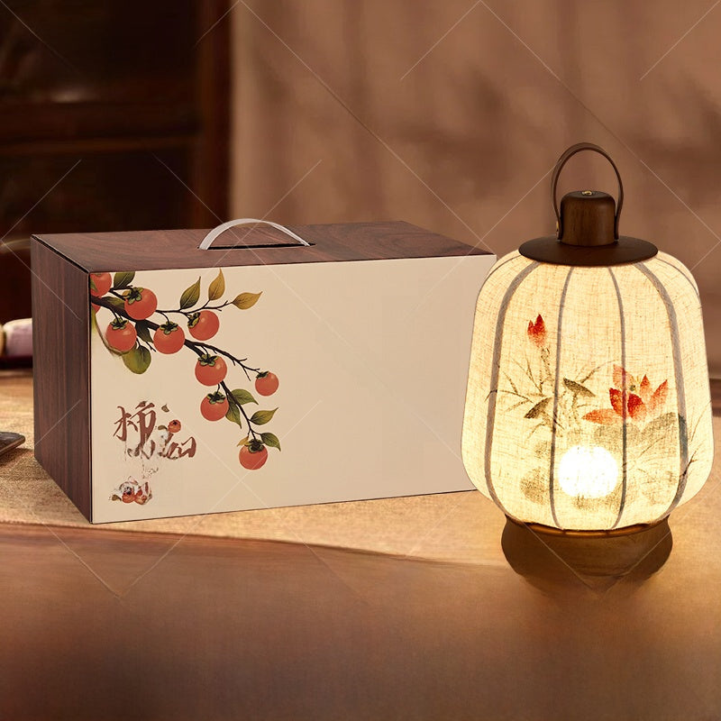 Lantern-style table lamp