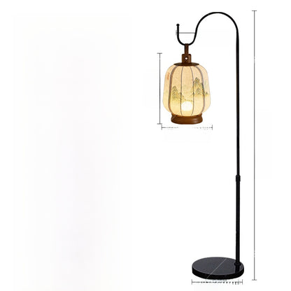 Lantern-style table lamp