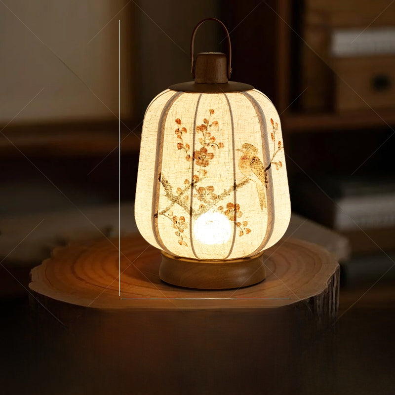 Lantern-style table lamp