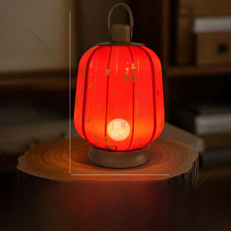 Lantern-style table lamp