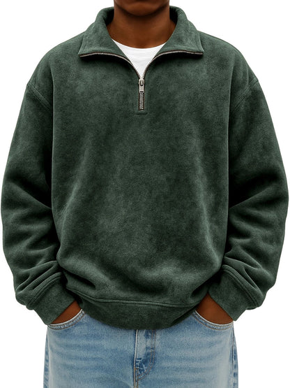 Lapel sweatshirt