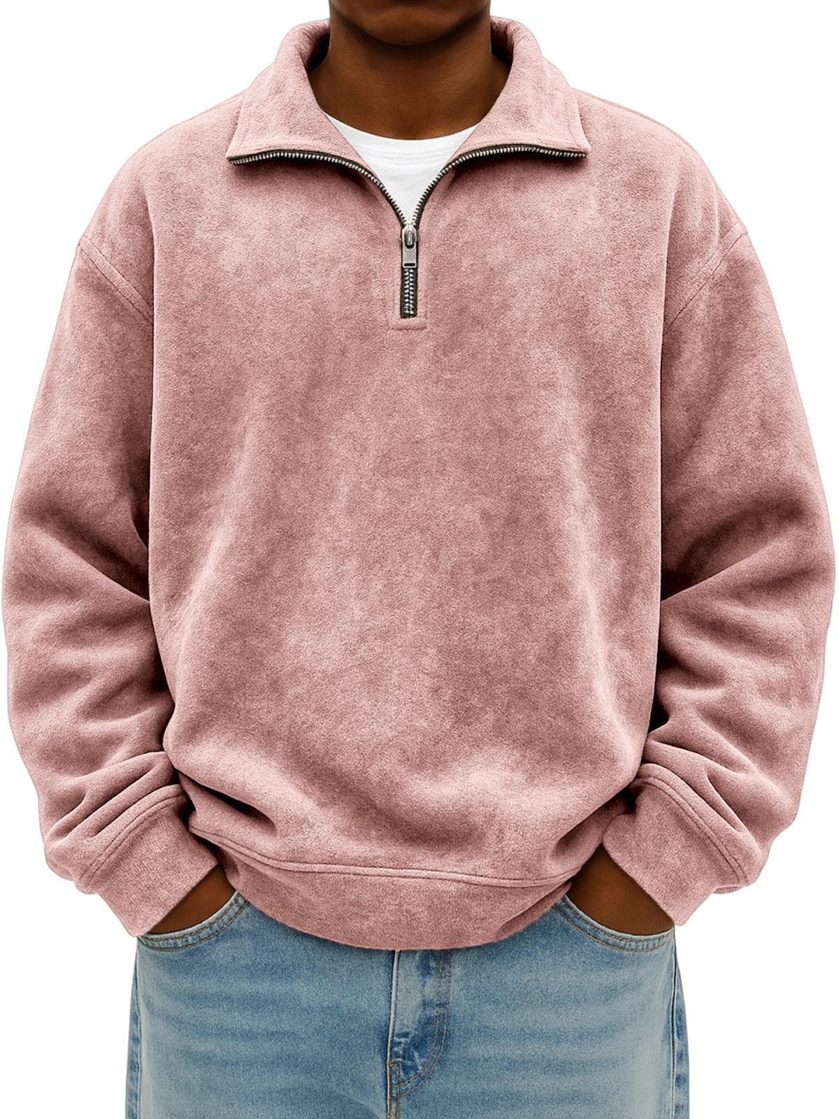 Lapel sweatshirt