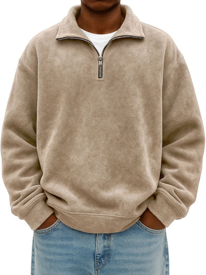 Lapel sweatshirt
