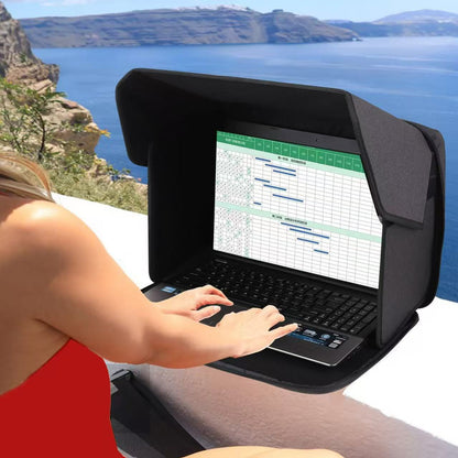 Laptop sunshade