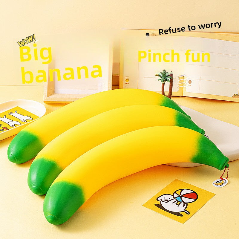 Large Banana Stress Relief Squeeze Toy