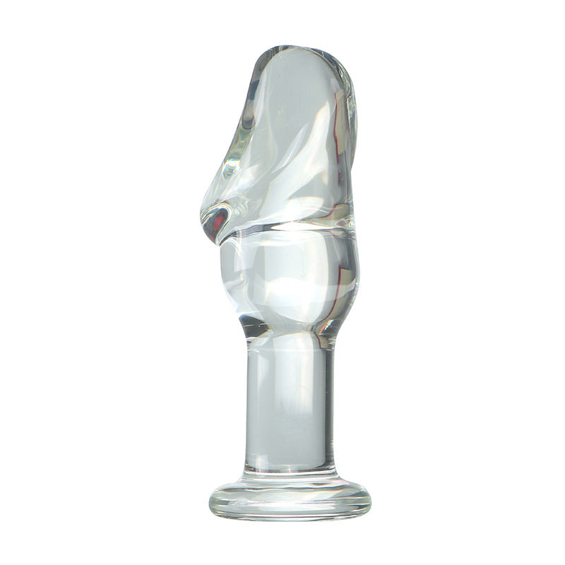 Large Brown Transparent Glass Adult Toy