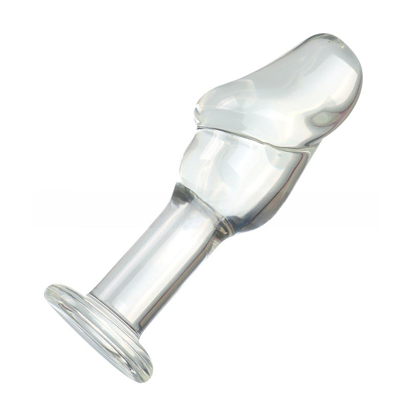 Large Brown Transparent Glass Adult Toy