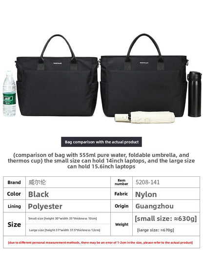 Large Capacity Business Messenger Bag for Men with Laptop Compartment