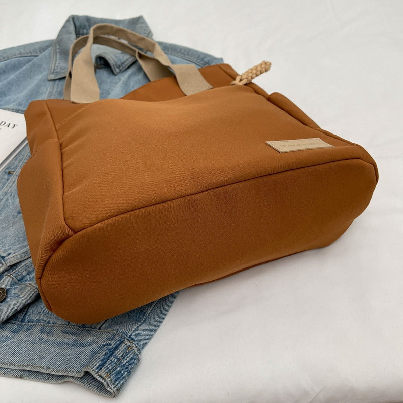 Large Capacity Canvas Tote Bag for College
