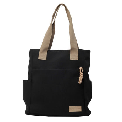 Large Capacity Canvas Tote Bag for College