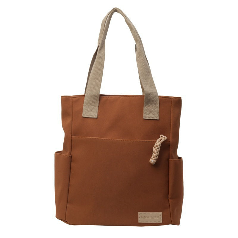 Large Capacity Canvas Tote Bag for College