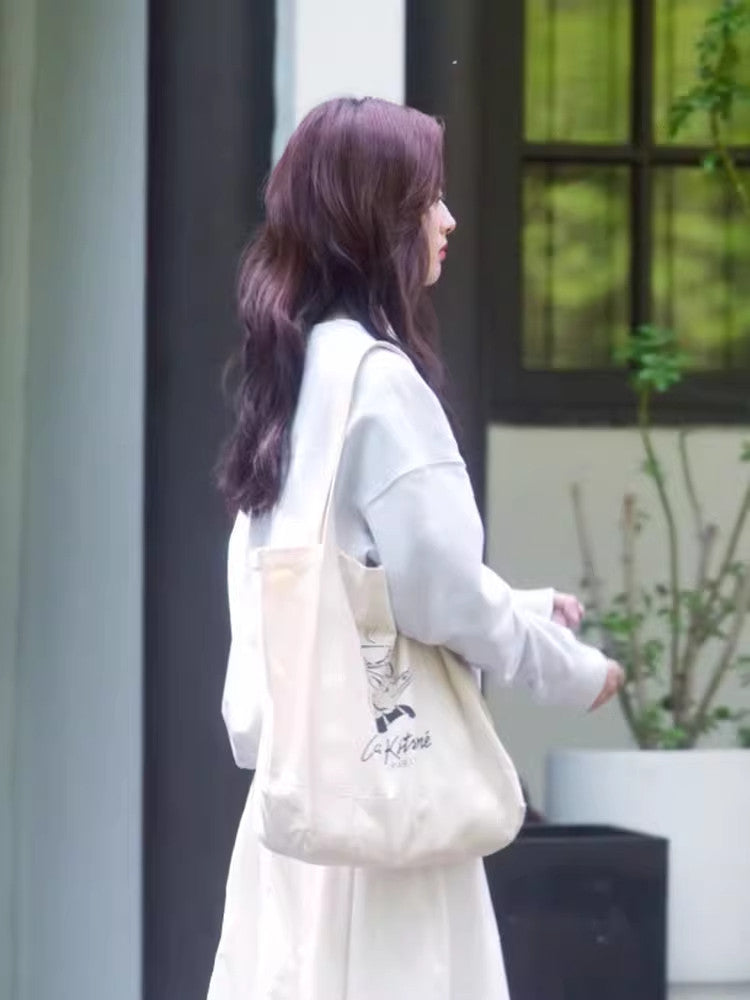 Large-capacity commuting tote and shoulder bag