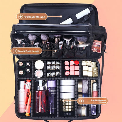 Large capacity cosmetic bag