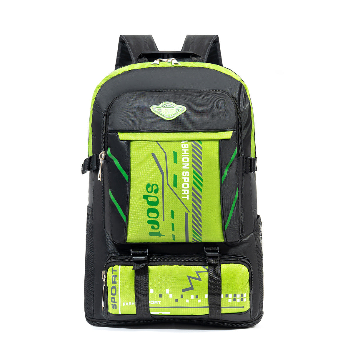 Large Capacity Expandable Travel Backpack with Waterproof Oxford Fabric