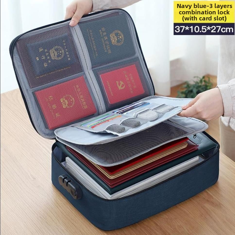 Large-capacity file storage bag