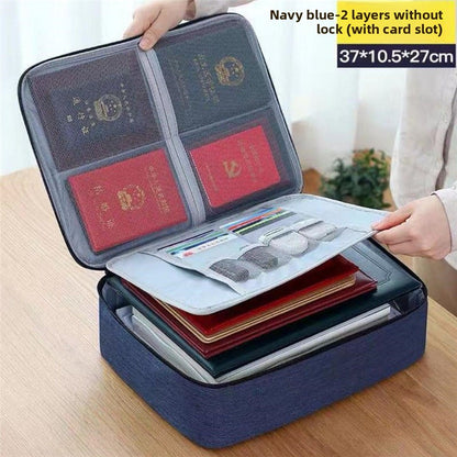 Large-capacity file storage bag