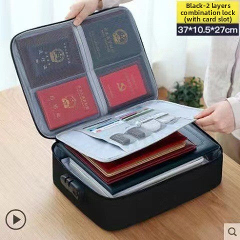 Large-capacity file storage bag