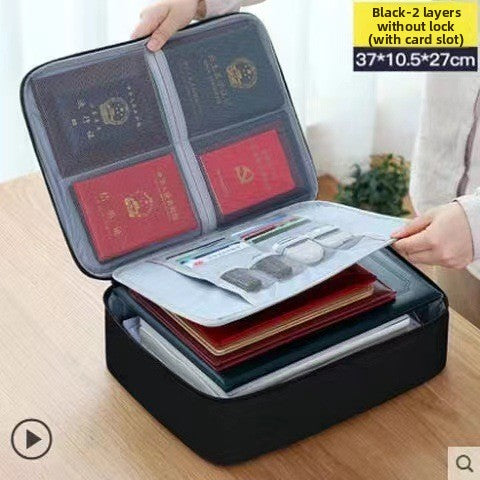 Large-capacity file storage bag