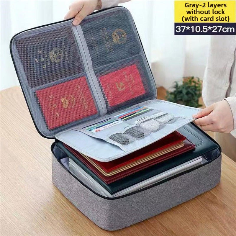 Large-capacity file storage bag