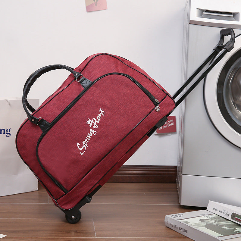 Large Capacity Foldable Trolley Bag with Wheels