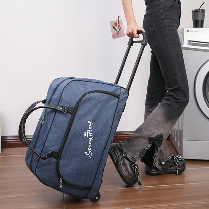 Large Capacity Foldable Trolley Bag with Wheels