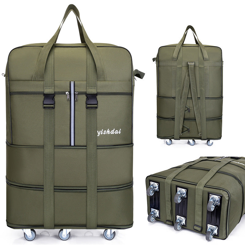 Large Capacity Foldable Trolley Luggage Bag