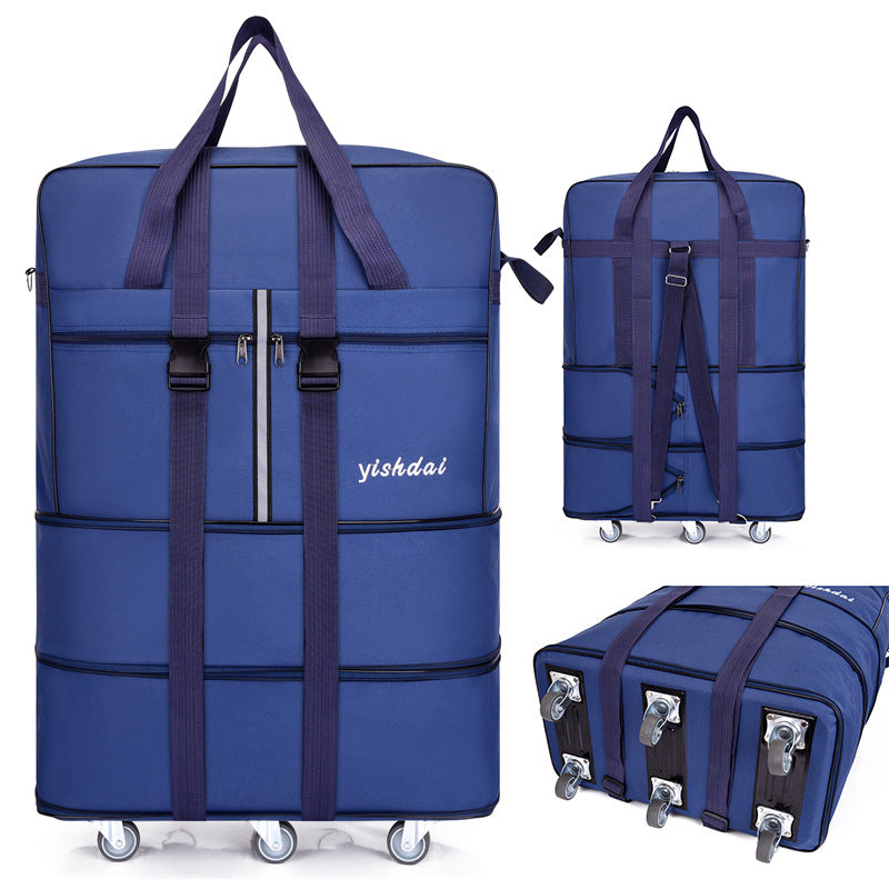 Large Capacity Foldable Trolley Luggage Bag