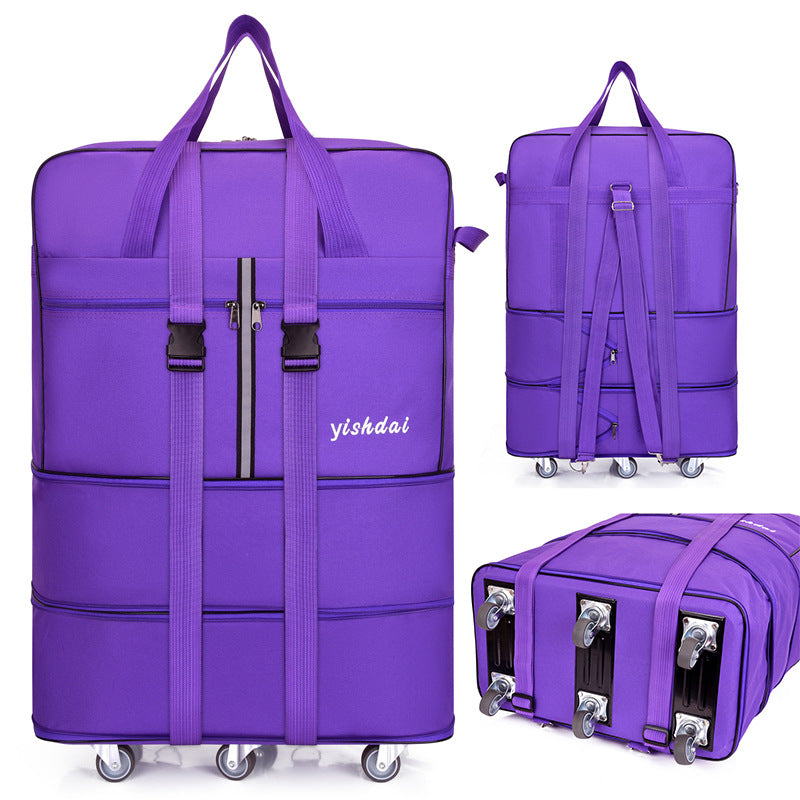 Large Capacity Foldable Trolley Luggage Bag