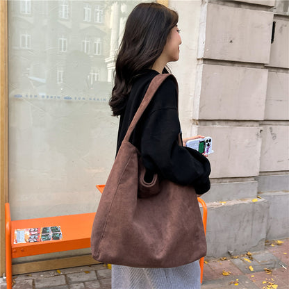Large capacity frosted tote bag