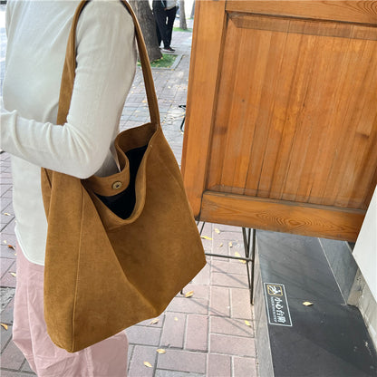 Large capacity frosted tote bag