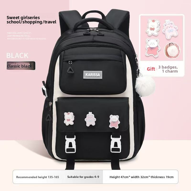 Large-Capacity Girls' Backpack