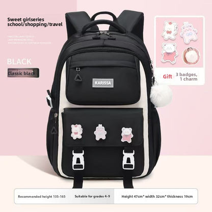 Large-Capacity Girls' Backpack