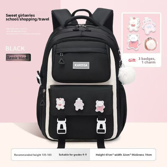Large-Capacity Girls' Backpack