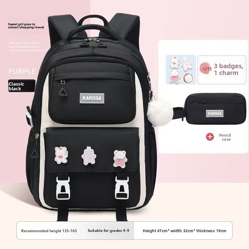 Large-Capacity Girls' Backpack