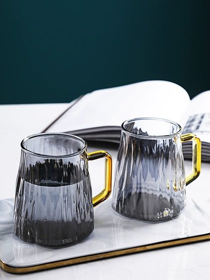 Large Capacity Glass Cold Water Kettle with Glacier Pattern
