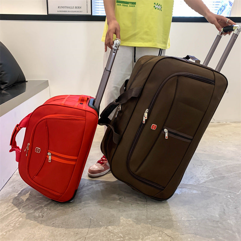 Large-capacity hand-held luggage bag with a handle
