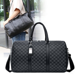 PECKED TRAVEL BAG-BLACK