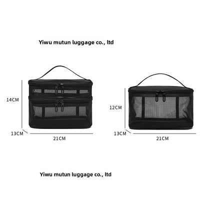 Large-capacity mesh bag toiletry bag