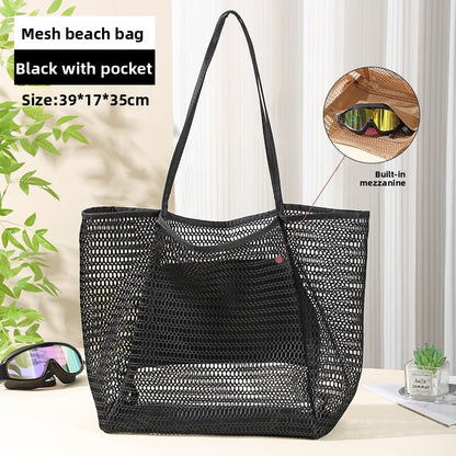 Large Capacity Mesh Beach Storage Bag