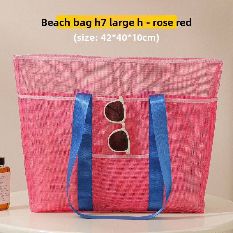 Large Capacity Mesh Beach Storage Bag