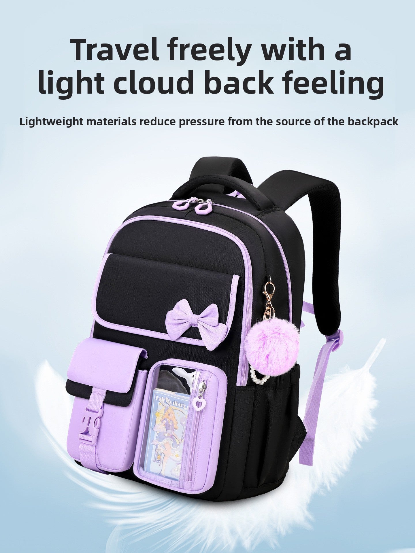 Large-capacity multi-compartment backpack