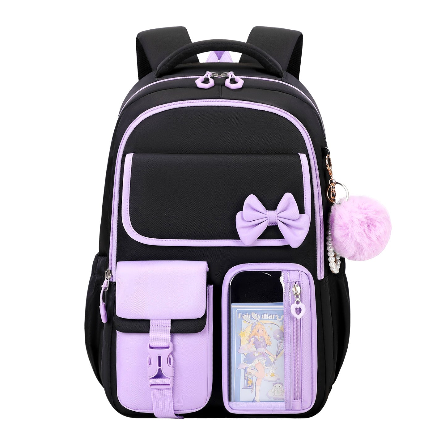 Large-capacity multi-compartment backpack