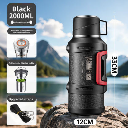 Large capacity outdoor thermos pot