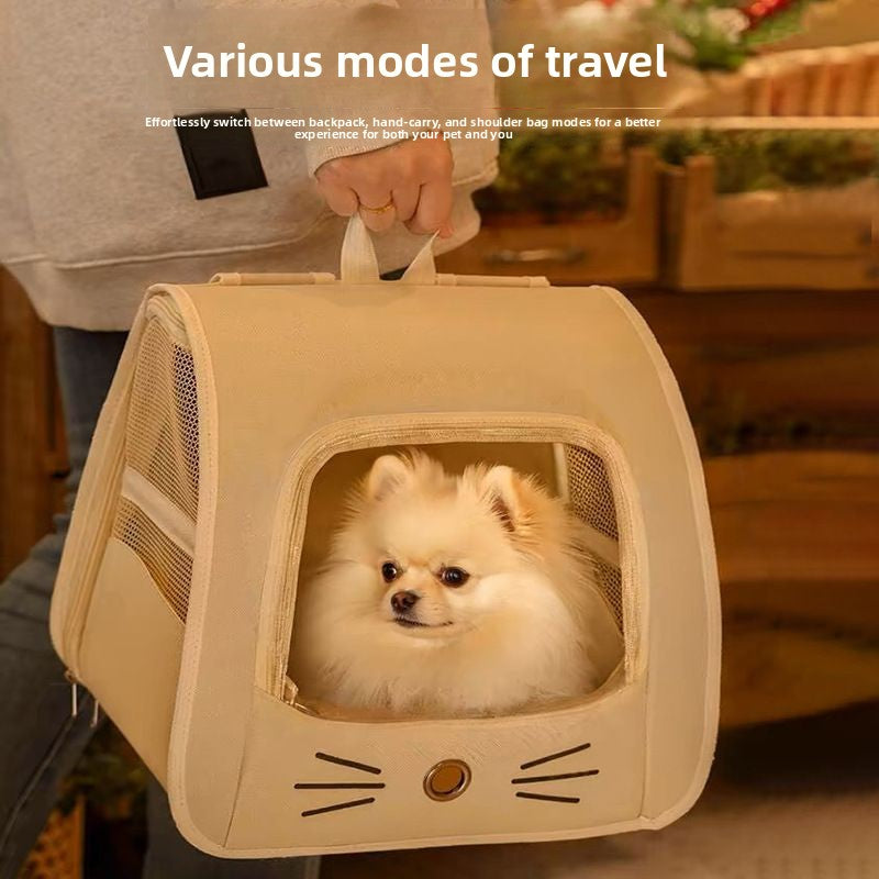 Large capacity pet backpack