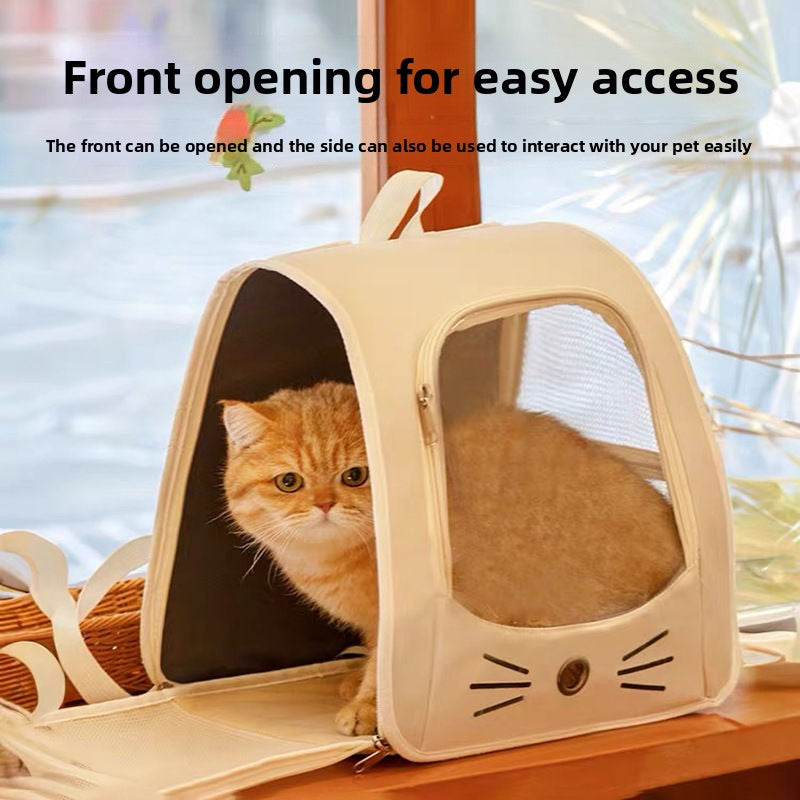 Large capacity pet backpack
