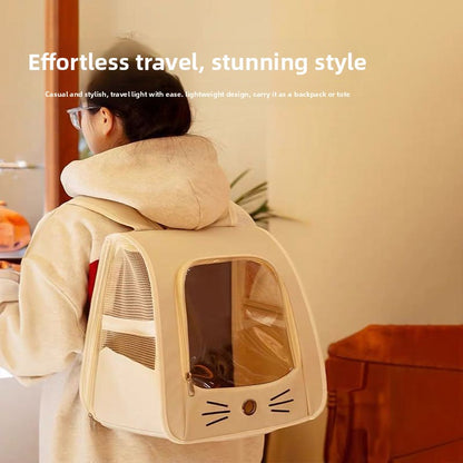 Large capacity pet backpack