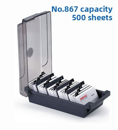 Large Capacity Plastic Business Card Holder